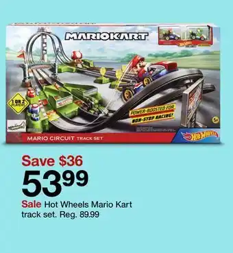 Target Hot wheels mario kart track set offer