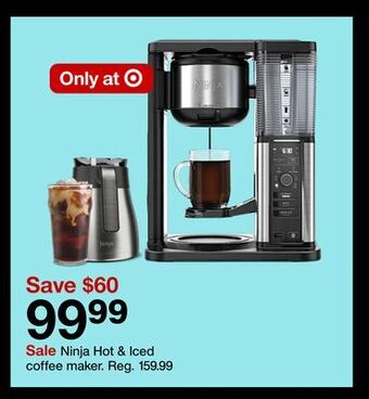 Target Ninja hot & iced coffee maker offer