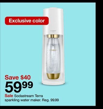 Target Sodastream terra sparkling water maker offer