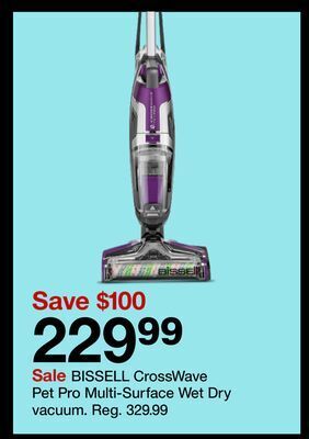 Target Bissell crosswave pet pro multi-surface wet dry vacuum offer