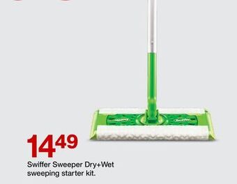 Target Swiffer sweeper dry + wet sweeping starter kit offer