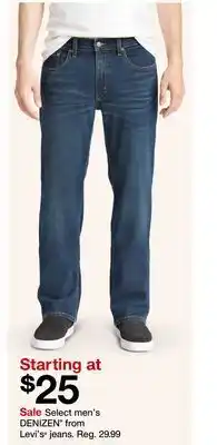 Target Select men's denizen® from levi's® jeans offer