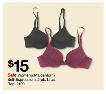 Target Women's maidenform self-expressions 2-pk. bras offer