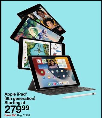 Target Apple ipad® (9th generation) offer