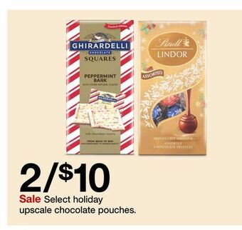 Target Select holiday upscale chocolate pouches offer
