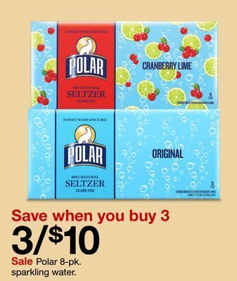 Target Polar 8-pk. sparkling water offer