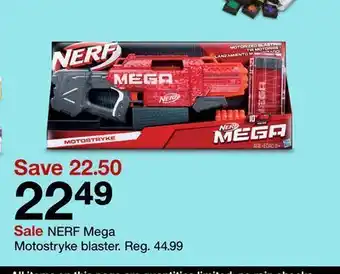 Target Nerf mega motostryke blaster offer