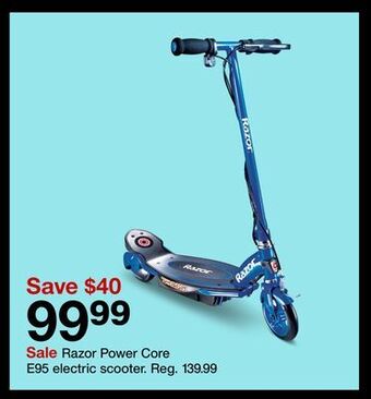 Target Razor power core e95 electric scooter offer