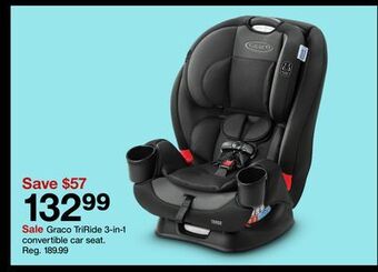 Target Graco triride 3-in-1 convertible car seat offer