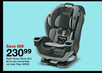 Target Graco 4ever dlx all-in-one convertible car seat offer