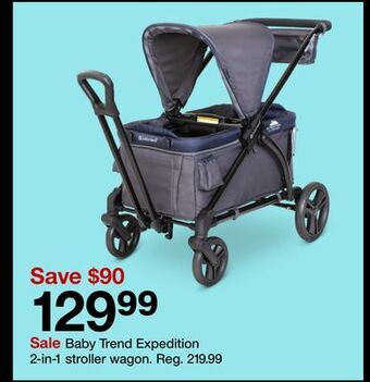 Target Baby trend expedition 2-in-1 stroller wagon offer