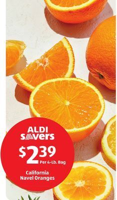 Aldi California navel oranges offer