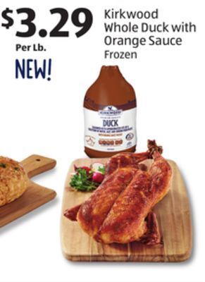 Aldi Kirkwood whole duck with orange sauce offer