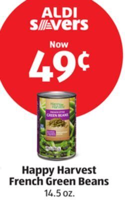 Aldi Happy harvest french green beans offer