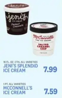Kings Food Markets Jeni's Splendid Ice Cream, McConnell's Ice Cream offer