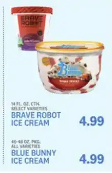 Kings Food Markets Brave Robot Ice Cream, Blue Bunny Ice Cream offer