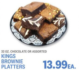 Kings Food Markets Kings Brownie Platters offer