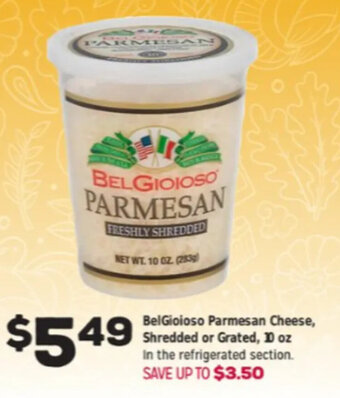 Grocery Outlet BelGioioso Parmesan Cheese, Shredded or Grated offer