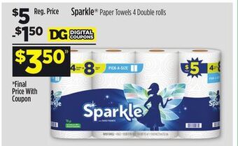 Dollar General Sparkle® paper towels offer