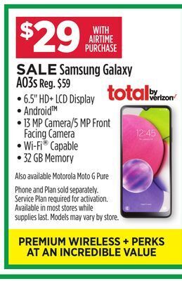 Dollar General Samsung galaxy ao3s offer
