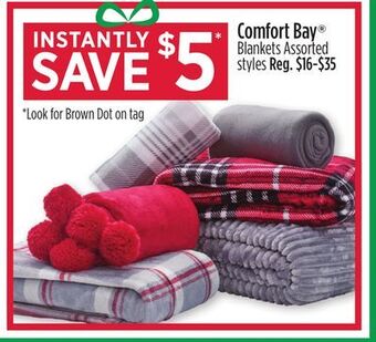 Dollar General Comfort bay® blankets offer