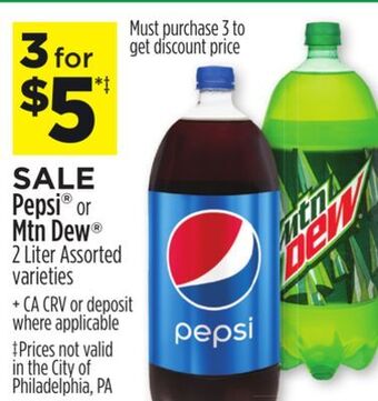 Dollar General Pepsi® or mtn dew® offer