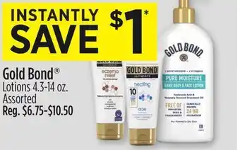 Dollar General Gold bond® lotions offer