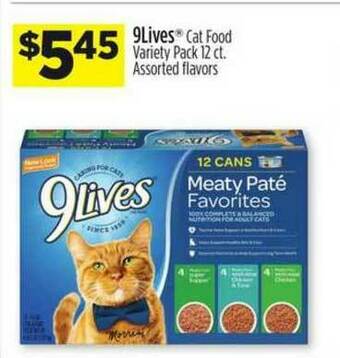 Dollar General 9lives Cat Food offer