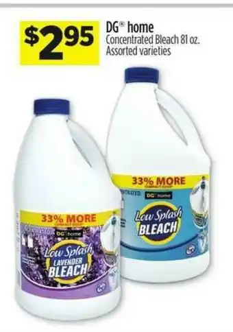 Dollar General Dg Home Concentrated Bleach 81 Oz. offer