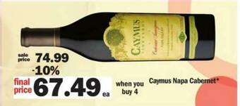 Meijer Caymus Napa Cabernet offer