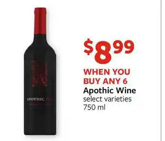 Fareway Apothic Wine 750 Ml offer