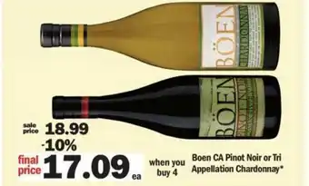 Meijer Boen Ca Pinot Noir Or Tri Appellation Chardonnay offer
