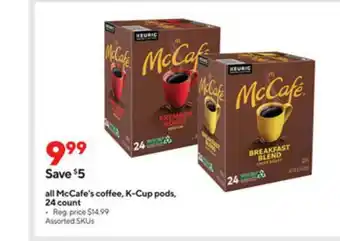 Staples All McCafe's Coffee, K-Cup Pods 24 Count offer