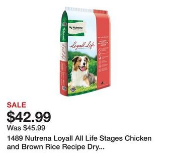 Tractor Supply Company Nutrena loyall all life stages chicken and brown rice recipe dry dog food offer