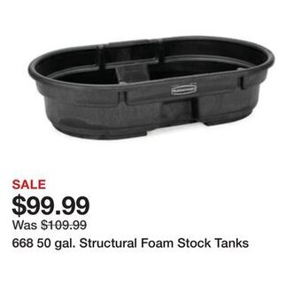 Tractor Supply Company 50 gal. structural foam stock tanks offer