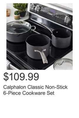 Calphalon classic non-stick 6-piece cookware set