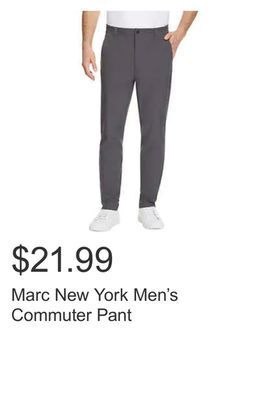 Costco Marc new york men's commuter pant offer