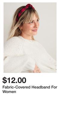 Old Navy Fabric-covered headband for women offer