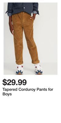 Old Navy Tapered corduroy pants for boys offer