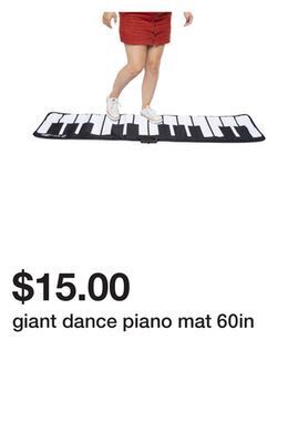 Five Below Giant dance piano mat 60in offer