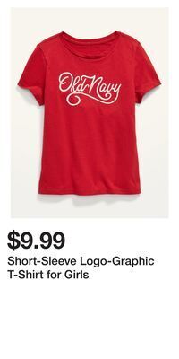 Old Navy Short-sleeve logo-graphic t-shirt for girls offer
