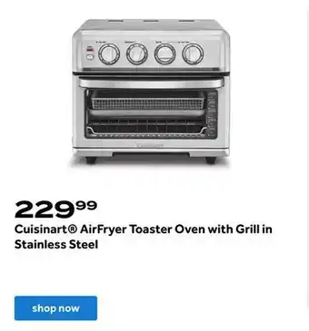 Bed Bath & Beyond Cuisinart® airfryer toaster oven with grill in stainless steel offer