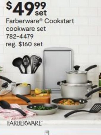 JC Penney Farberware cookstart cookware set offer