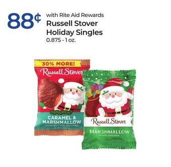 Rite Aid Russell stover holiday singles offer