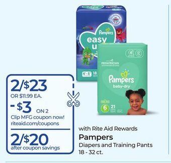 Rite Aid Pampers offer