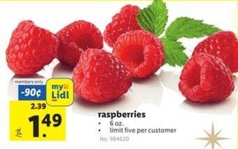 Lidl Raspberries offer