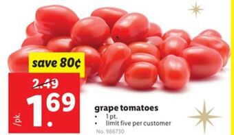 Lidl Grape tomatoes offer
