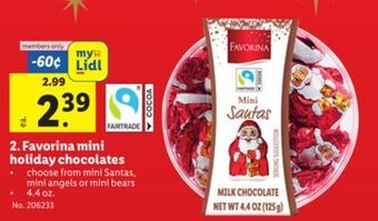 Lidl Favorina mini holiday chocolates offer