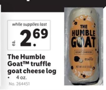 Lidl The humble goat™ truffle goat cheese log offer