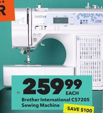 JOANN Brother international cs7205 sewing machine offer